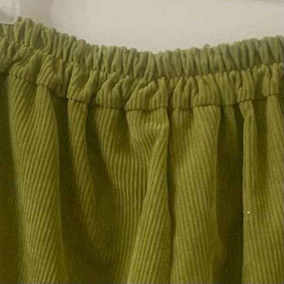 Vintage High -Waisted Baggy Pleated Corduroy Wide Leg Trouser Pants - Picture 10 of 11